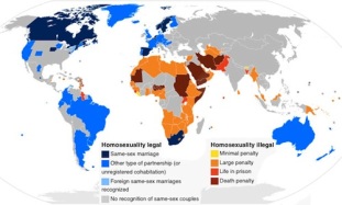 Mapa de legalidad homosexual